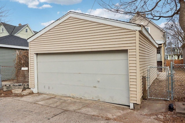 2533 S Austin St, Milwaukee, WI 53207 - detached garage with a gate