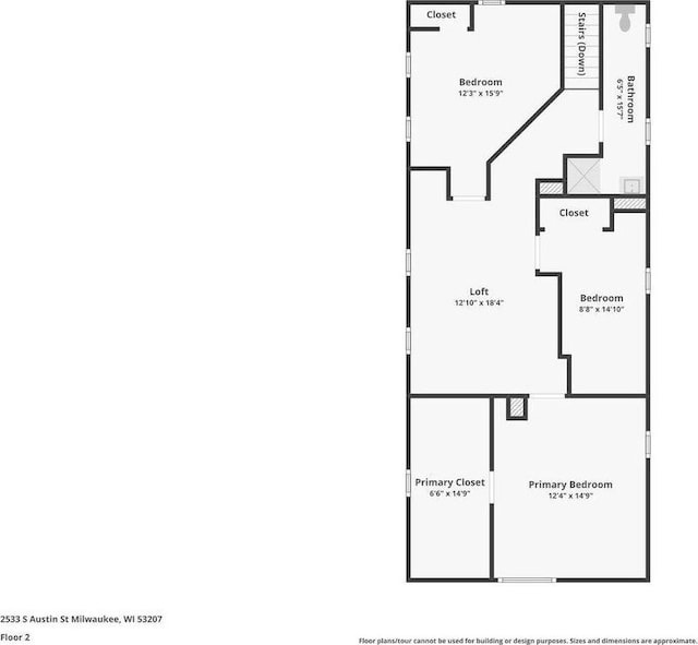 2533 S Austin St, Milwaukee, WI 53207 - home floor plan