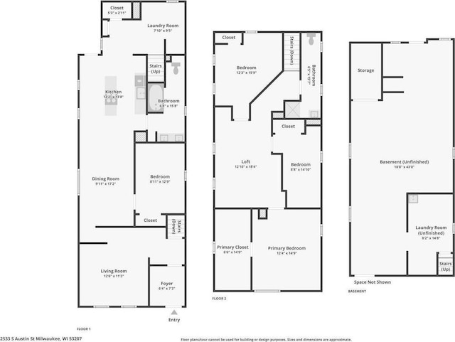 2533 S Austin St, Milwaukee, WI 53207 - room layout
