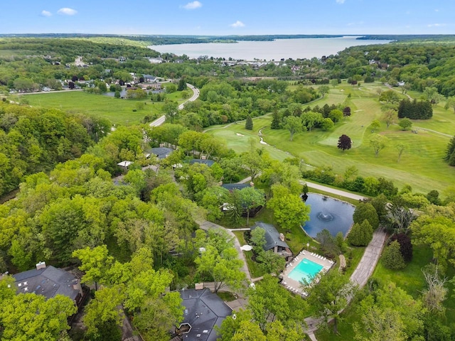 845 Hillside Dr Unit G4, Fontana, WI 53125 - drone / aerial view of a nearby body of water