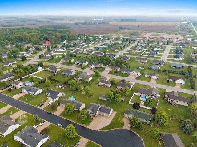 1603 Pine Tree Ln, Luxemburg, WI 54217 - aerial overview of property's location with nearby suburban area