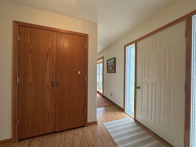 137 24th Ave, Monroe, WI 53566 - entrance foyer featuring light wood finished floors and baseboards