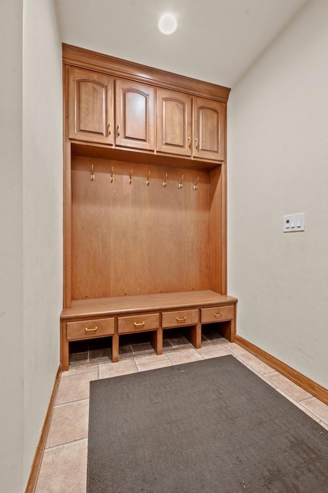 209 E Timberline Dr, Appleton, WI 54913 - mudroom with light tile patterned flooring and baseboards