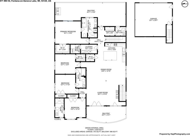 571 Mill St Unit 2, Fontana, WI 53125