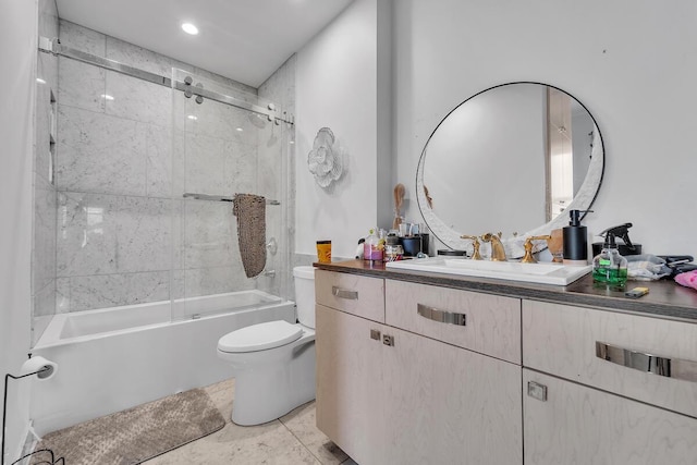 2505 N Oakland Ave Unit 2507, Milwaukee, WI 53211 - full bath with toilet, vanity, and enclosed tub / shower combo