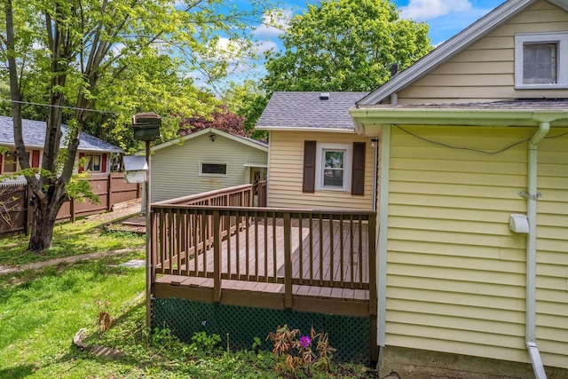 603 Spring St, Lake Geneva, WI 53147 - view of wooden terrace