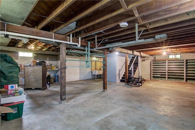 1805 Main St, Eau Claire, WI 54701 - basement featuring stairway