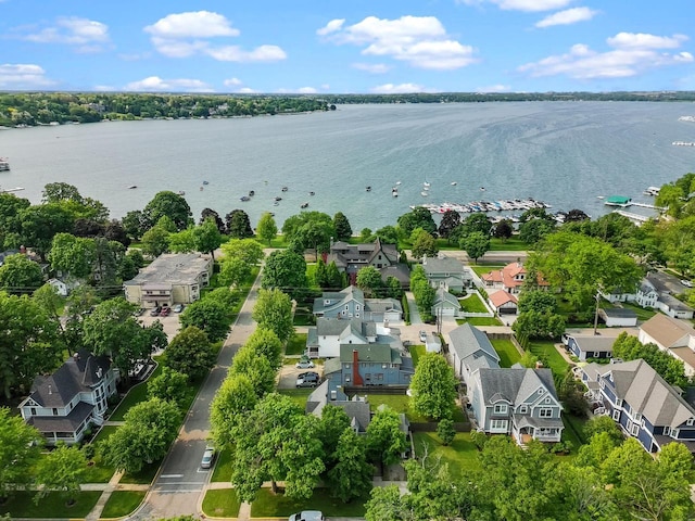 234 Warren St, Lake Geneva, WI 53147 - aerial perspective of suburban area with a large body of water