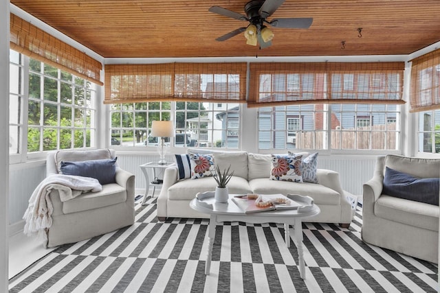 234 Warren St, Lake Geneva, WI 53147 - sunroom / solarium with wooden ceiling