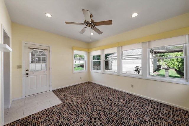 2147 S 90th St, West Allis, WI 53227 - unfurnished sunroom featuring recessed lighting and baseboards