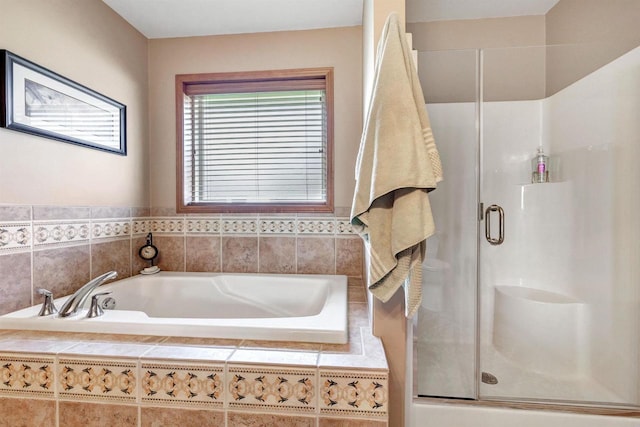 3611 Glen Kent Ct, Green Bay, WI 54313 - bathroom featuring a shower stall and a bath