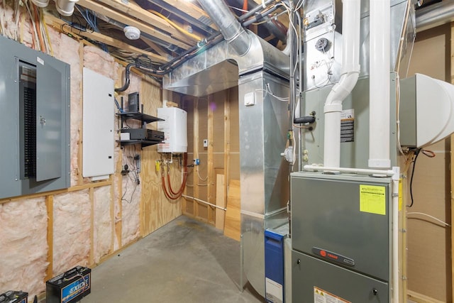 N8092 15th Ave, New Lisbon, WI 53950 - utilities with electric panel and gas water heater