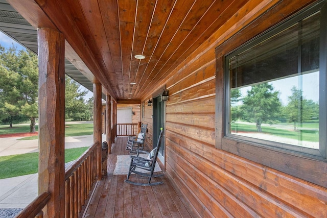 N8092 15th Ave, New Lisbon, WI 53950 - view of wooden porch
