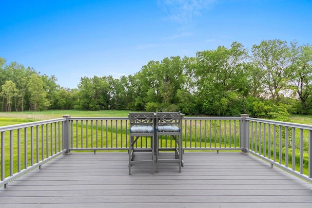 5660 N Osprey Dr, Appleton, WI 54913 - wooden terrace with a yard