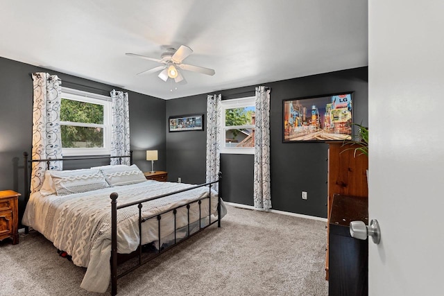 2127 Jen Rae Rd, Green Bay, WI 54311 - carpeted bedroom featuring baseboards and ceiling fan