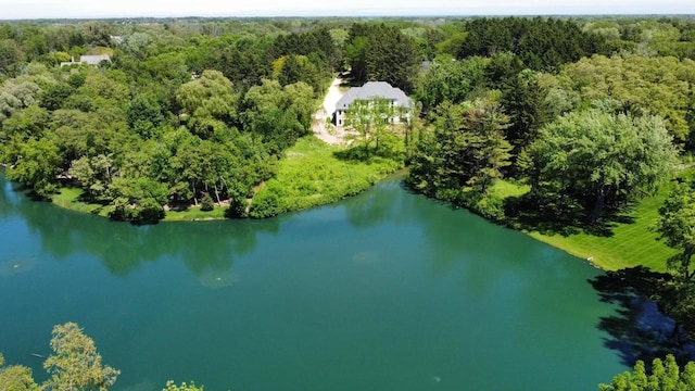 10031 N Range Line Rd, Mequon, WI 53092 - view of property location featuring a forest and a nearby body of water
