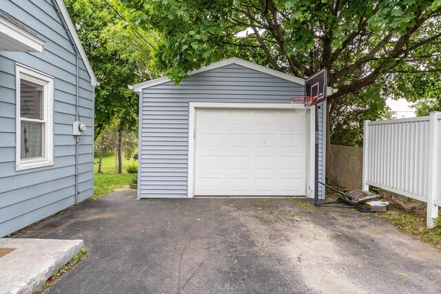 W62N322 Hanover Ave, Cedarburg, WI 53012 - detached garage with asphalt driveway