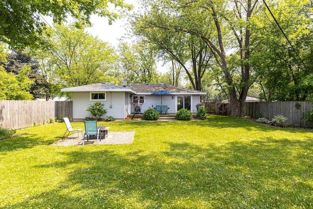 2946 Shadow Ln, Oshkosh, WI 54901 - back of property featuring a patio and a deck