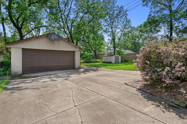 8511 W Orchard St, West Allis, WI 53214 - detached garage with a storage unit