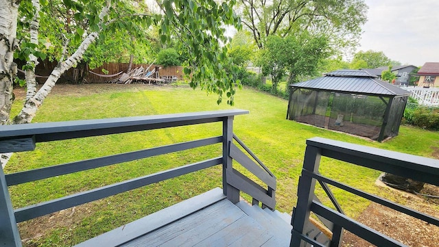 9085 N Joyce Ave, Milwaukee, WI 53224 - view of yard with a gazebo