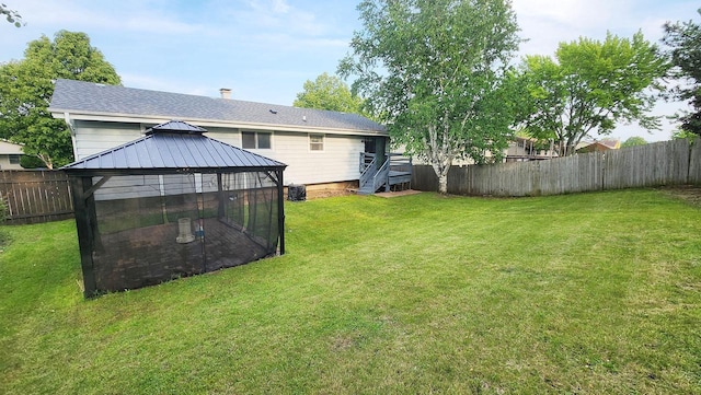 9085 N Joyce Ave, Milwaukee, WI 53224 - view of yard with a gazebo