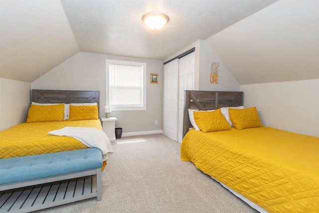 1614 N Richmond St, Appleton, WI 54911 - carpeted bedroom with a closet and vaulted ceiling