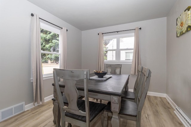 1614 N Richmond St, Appleton, WI 54911 - dining room with light wood-type flooring and baseboards