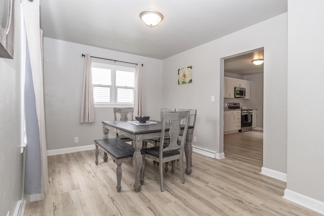 1614 N Richmond St, Appleton, WI 54911 - dining room featuring light wood finished floors and baseboards