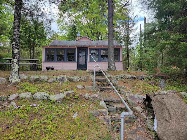 N9221 Sumac Ln, Gresham, WI 54128 - view of front of property with a sunroom