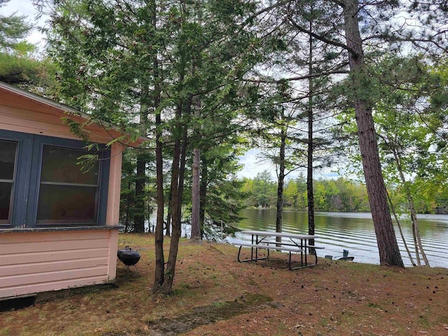 N9221 Sumac Ln, Gresham, WI 54128 - view of yard featuring a water view