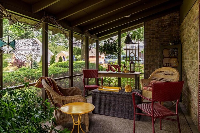 1705 Emerson St, Beloit, WI 53511 - sunroom with lofted ceiling