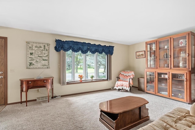 2806 Maple Grove Dr, Madison, WI 53719 - carpeted living area with baseboards