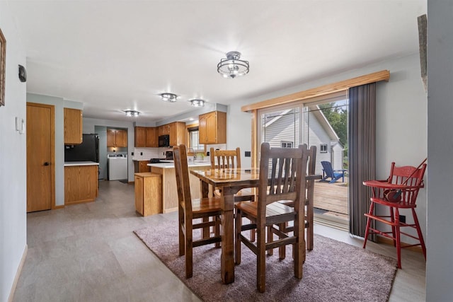 249 Donovan Cir, Rosendale, WI 54974 - dining room with washer / dryer