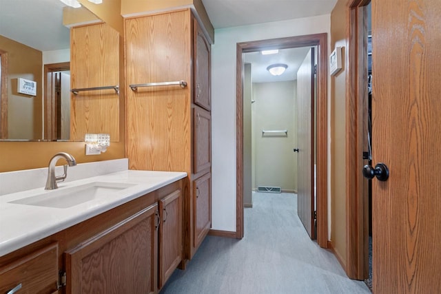 249 Donovan Cir, Rosendale, WI 54974 - bathroom with vanity and baseboards