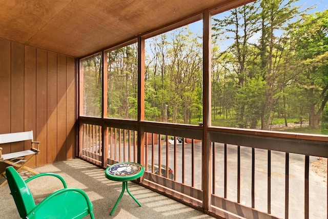 1251 Canyon Rd Unit 40, Wisconsin Dells, WI 53965 - view of unfurnished sunroom