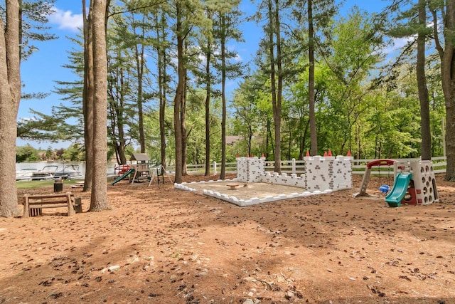 1251 Canyon Rd Unit 40, Wisconsin Dells, WI 53965 - view of yard featuring a playground