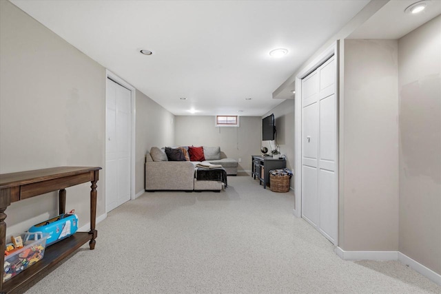 8317 S 42nd St, Franklin, WI 53132 - living room with light colored carpet and recessed lighting