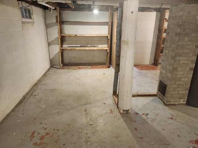 547 S Cambridge St, Wautoma, WI 54982 - view of unfinished basement