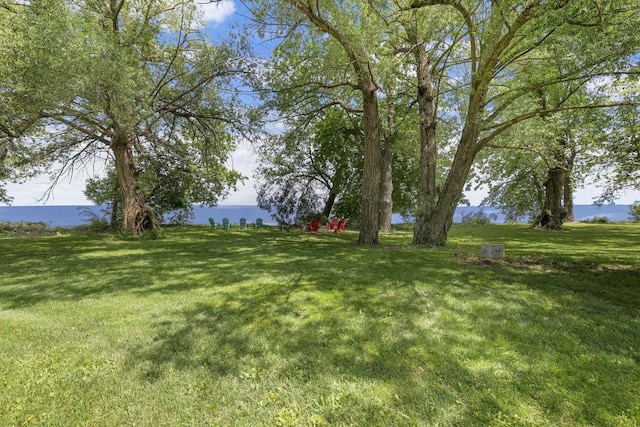 6500 E Decorah Ave, Oshkosh, WI 54902 - view of grassy yard with a water view