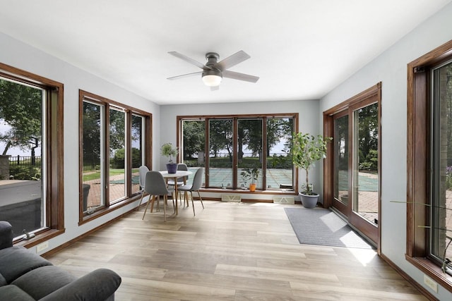 6500 E Decorah Ave, Oshkosh, WI 54902 - sunroom with wood finished floors