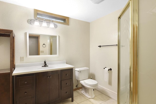 6500 E Decorah Ave, Oshkosh, WI 54902 - bathroom with toilet, vanity, and tile patterned flooring
