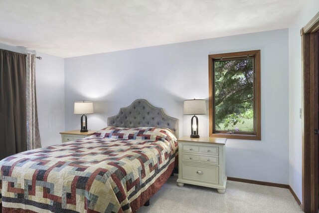 6500 E Decorah Ave, Oshkosh, WI 54902 - bedroom featuring light carpet and baseboards