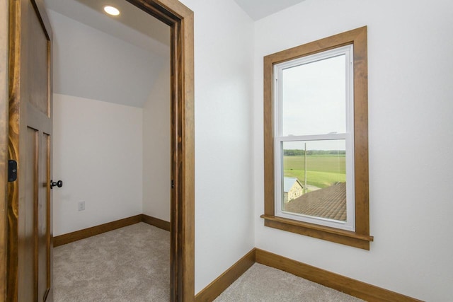W6497 Vandre Rd, Johnson Creek, WI 53038 - hall with carpet flooring and baseboards