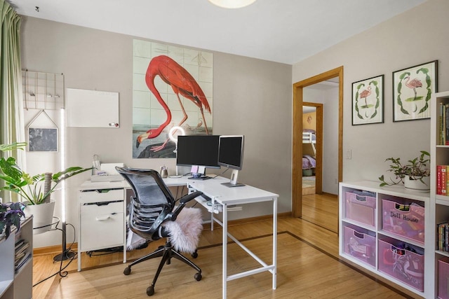 412 Frost Woods Rd, Monona, WI 53716 - office space with wood finished floors and baseboards