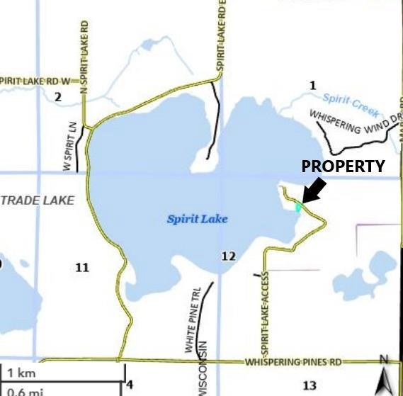 21953 Spirit Lake Access Rd, Frederic, WI 54837 - map / location