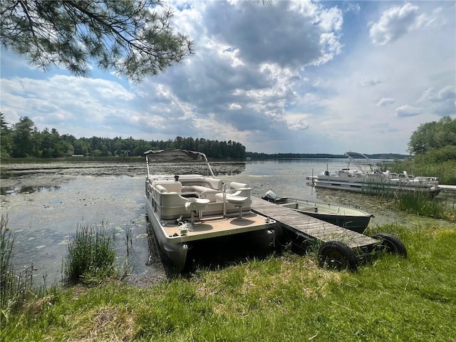 21953 Spirit Lake Access Rd, Frederic, WI 54837 - dock with a water view