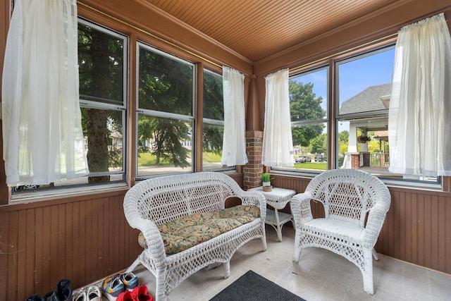1472 S 86th St, West Allis, WI 53214 - sunroom with wooden walls