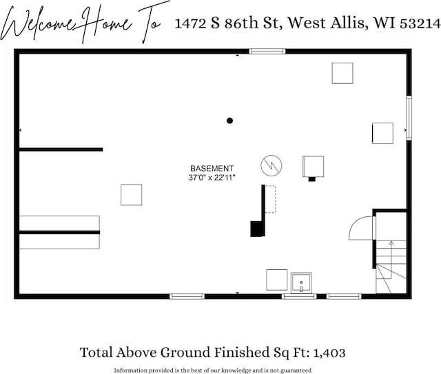 1472 S 86th St, West Allis, WI 53214 - room layout