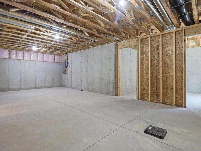 9437 Cobalt St, Middleton, WI 53562 - unfinished below grade area featuring electric panel
