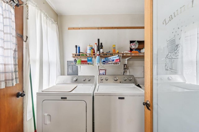 3036 S 65th Ct, Milwaukee, WI 53219 - washroom with washing machine and dryer